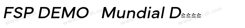 FSP DEMO   Mundial D字体转换